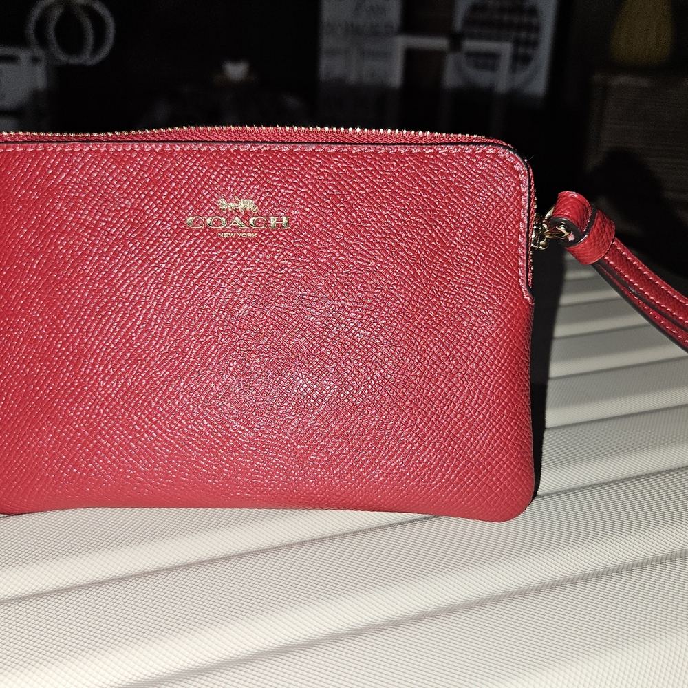 Coach Red Wristlet